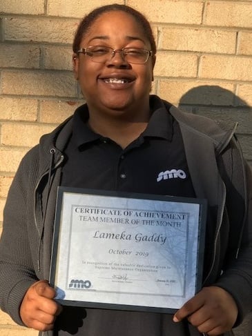 SMO Team Member Of the Month October 2019