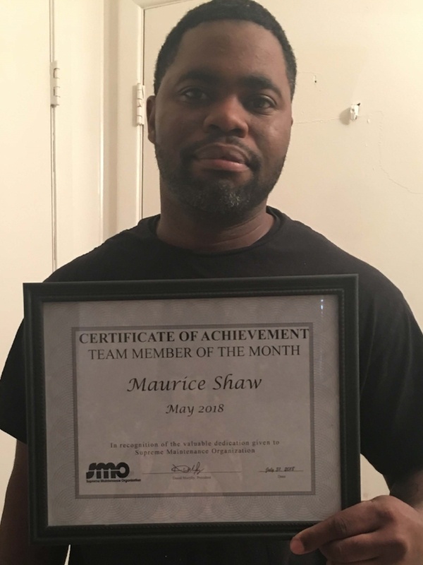 SMO Team Member of The Month May 2018
