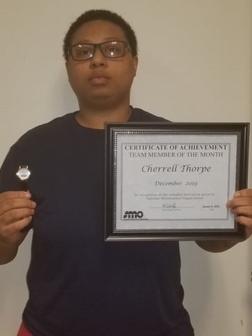 SMO Team Member of the Month December 2019