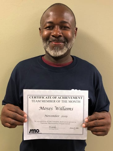 SMO Team Member of the Month November 2019