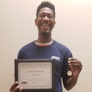 SMO Team Member of The Month April 2019